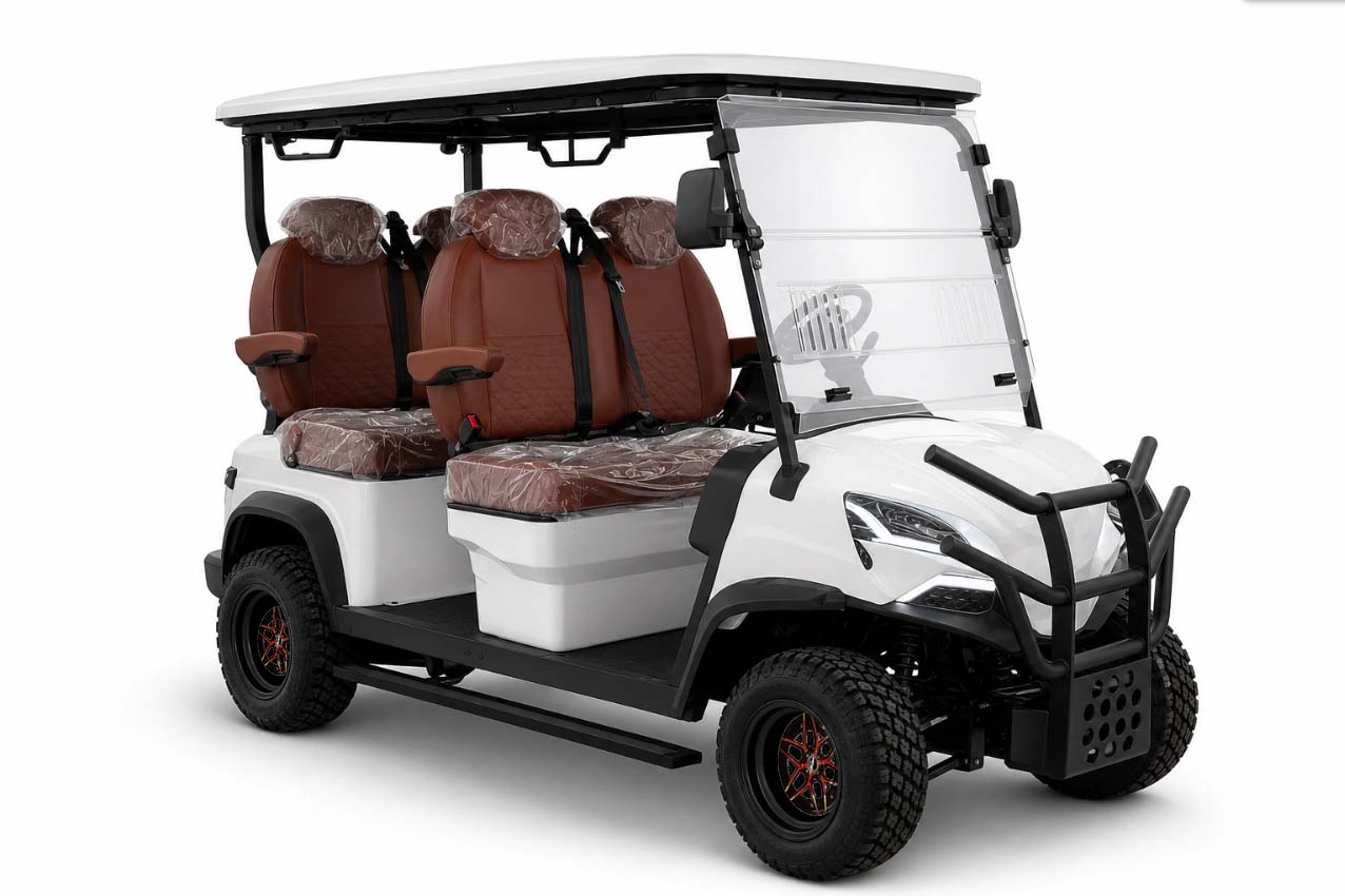 XINYI golf cart in Pearl white with wheel W01